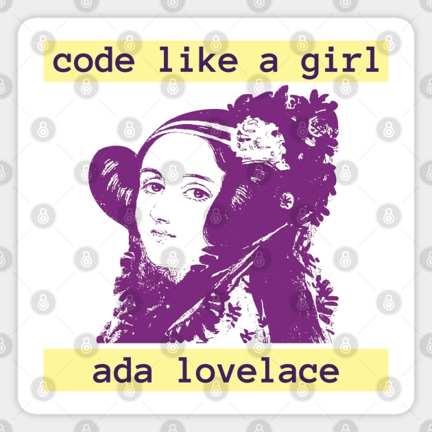 Dev Girl - Ada Lovelace Magnet by nanarts